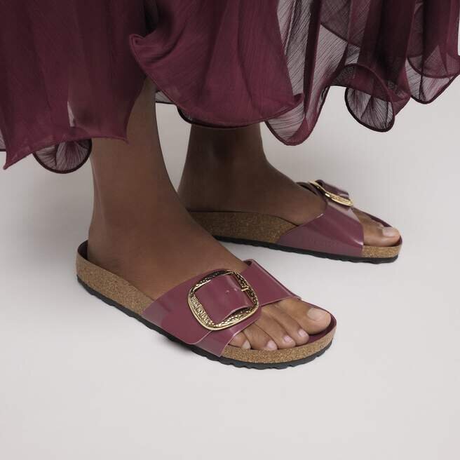 Madrid Big Buckle Natural Leather Patent Madrid Big Buckle Natural Leather Patent