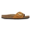 Madrid Big Buckle Nubuck Leather Burnt Orange