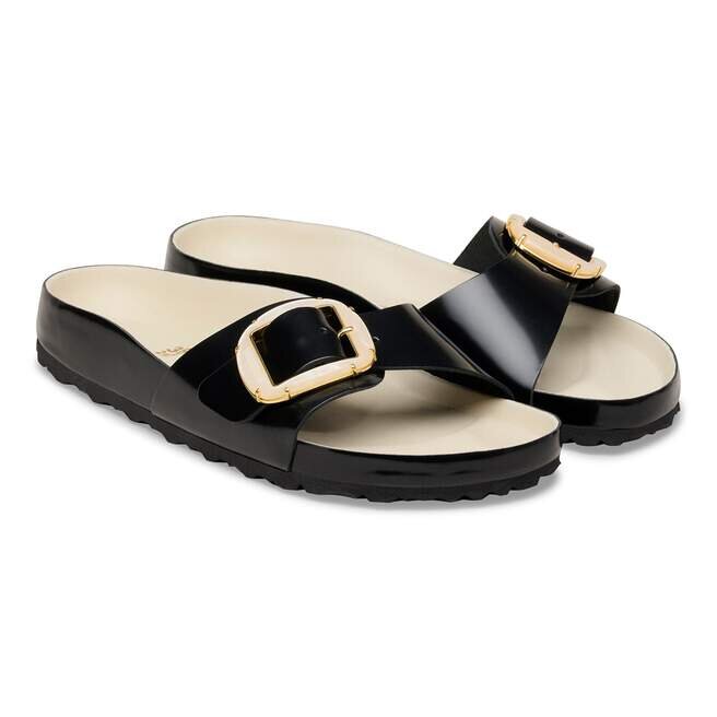 Madrid Big Buckle Pearl Natural Leather Patent Madrid Big Buckle Pearl Natural Leather Patent