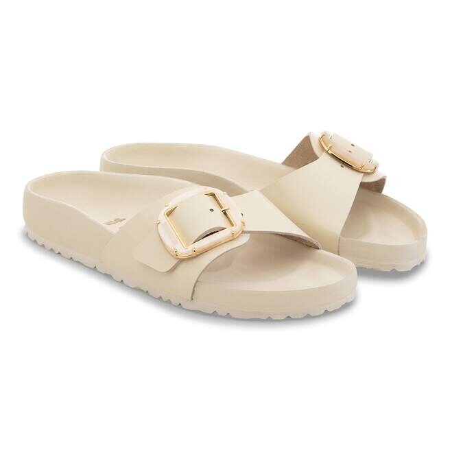 Madrid Big Buckle Pearl Natural Leather Patent Madrid Big Buckle Pearl Natural Leather Patent