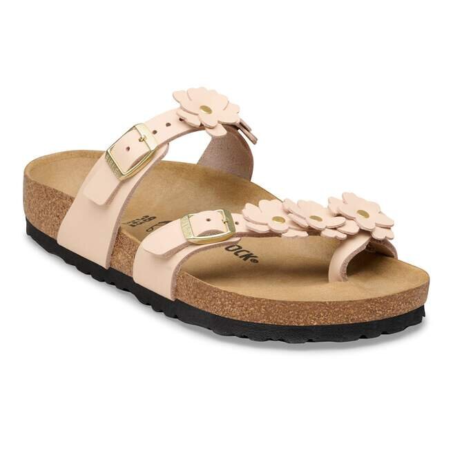 Mayari Flower Embellishment Natural Leather Mayari Flower Embellishment Natural Leather