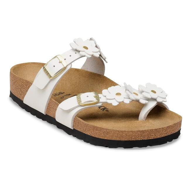 Mayari Flower Embellishment Natural Leather Mayari Flower Embellishment Natural Leather