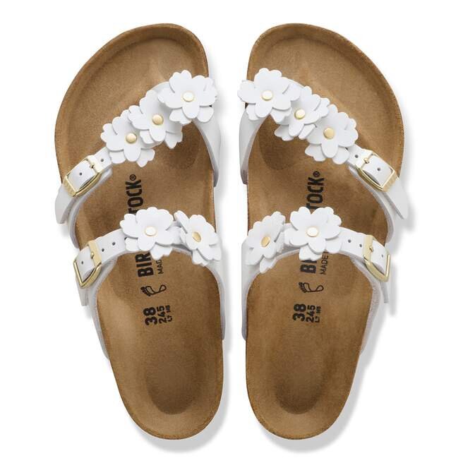 Mayari Flower Embellishment Natural Leather Mayari Flower Embellishment Natural Leather