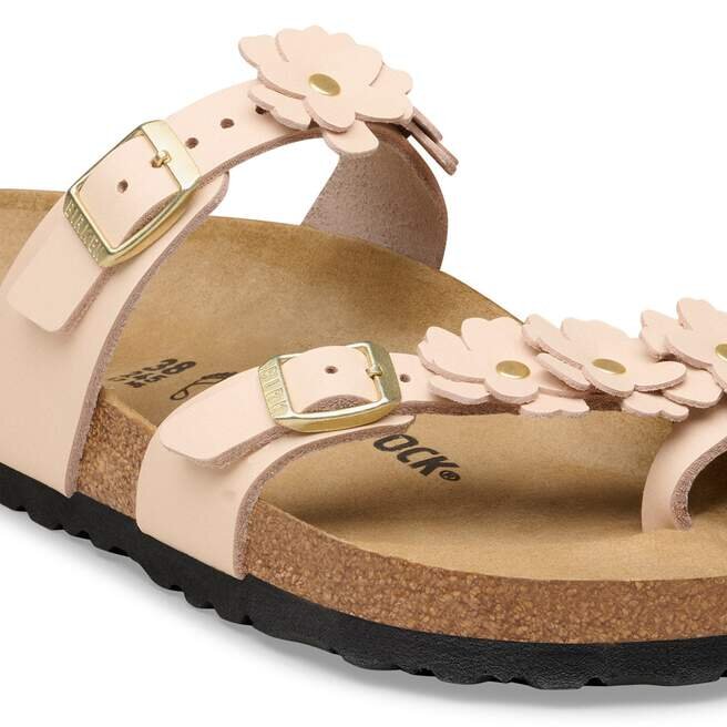 Mayari Flower Embellishment Natural Leather Mayari Flower Embellishment Natural Leather