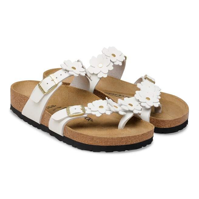 Mayari Flower Embellishment Natural Leather Mayari Flower Embellishment Natural Leather