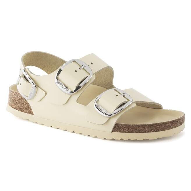 Milano Big Buckle Natural Leather Patent Milano Big Buckle Natural Leather Patent
