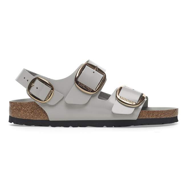 Milano Big Buckle Natural Leather Patent Milano Big Buckle Natural Leather Patent