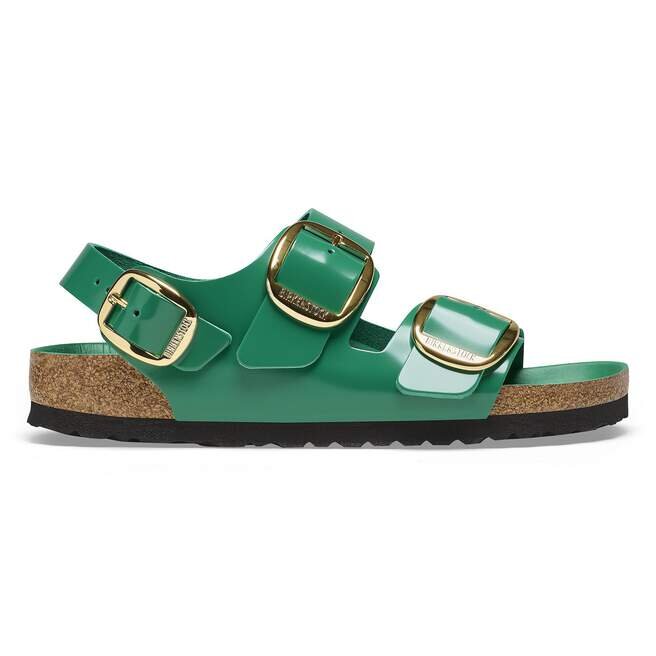 Milano Big Buckle Natural Leather Patent Milano Big Buckle Natural Leather Patent
