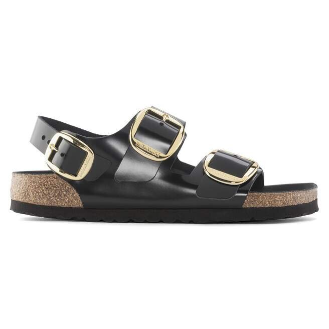 Milano Big Buckle Natural Leather Patent Milano Big Buckle Natural Leather Patent