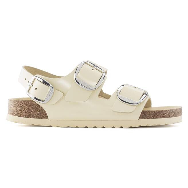 Milano Big Buckle Natural Leather Patent Milano Big Buckle Natural Leather Patent
