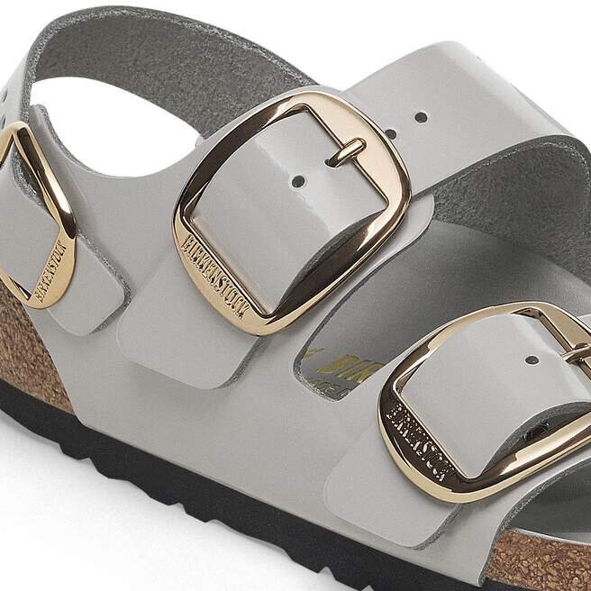 Milano Big Buckle Natural Leather Patent Milano Big Buckle Natural Leather Patent