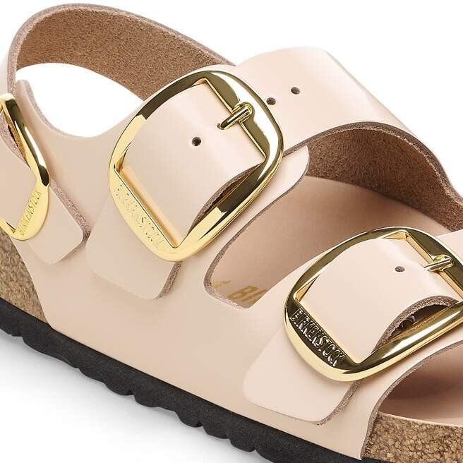Milano Big Buckle Natural Leather Patent Milano Big Buckle Natural Leather Patent