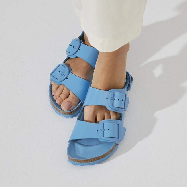 Milano Big Buckle Natural Leather Patent Milano Big Buckle Natural Leather Patent