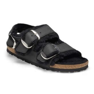 Milano Big Buckle Shearling Natural Leather Oiled