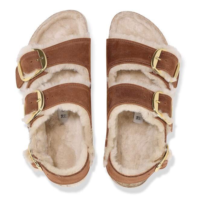 Milano Big Buckle Shearling Natural Leather Oiled Milano Big Buckle Shearling Natural Leather Oiled