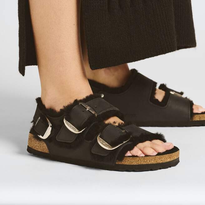 Milano Big Buckle Shearling Natural Leather Oiled Milano Big Buckle Shearling Natural Leather Oiled