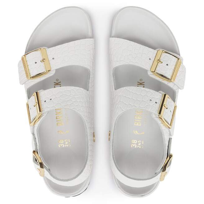 Milano Embossed Leather Emboss White Milano Embossed Leather Emboss White