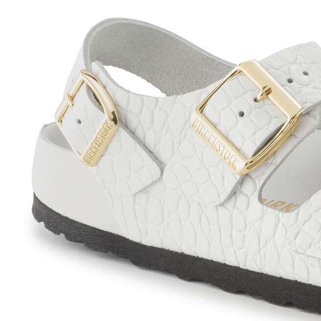 Milano Embossed Leather Emboss White Milano Embossed Leather Emboss White