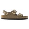 Milano Rivet Logo Natural Leather Embossed Milano Rivet Logo Natural Leather Embossed