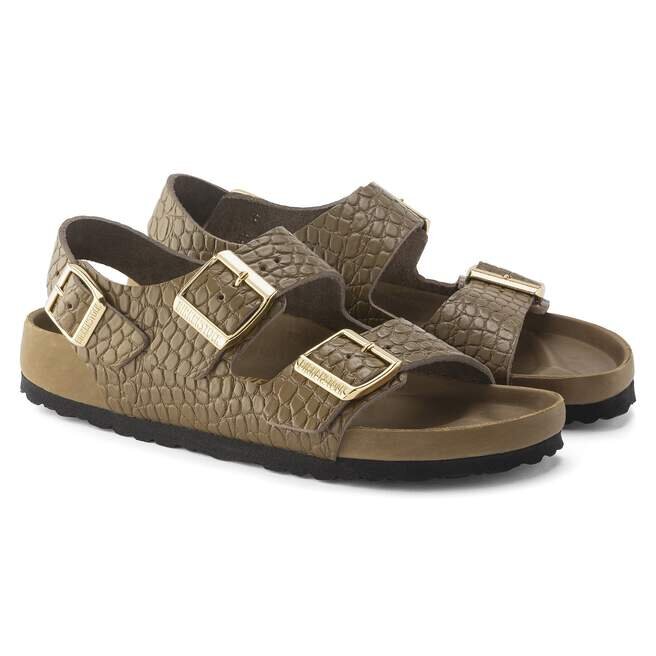 Milano Rivet Logo Natural Leather Embossed Milano Rivet Logo Natural Leather Embossed