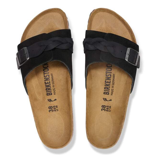 Oita Braided Suede Leather Black Oita Braided Suede Leather Black