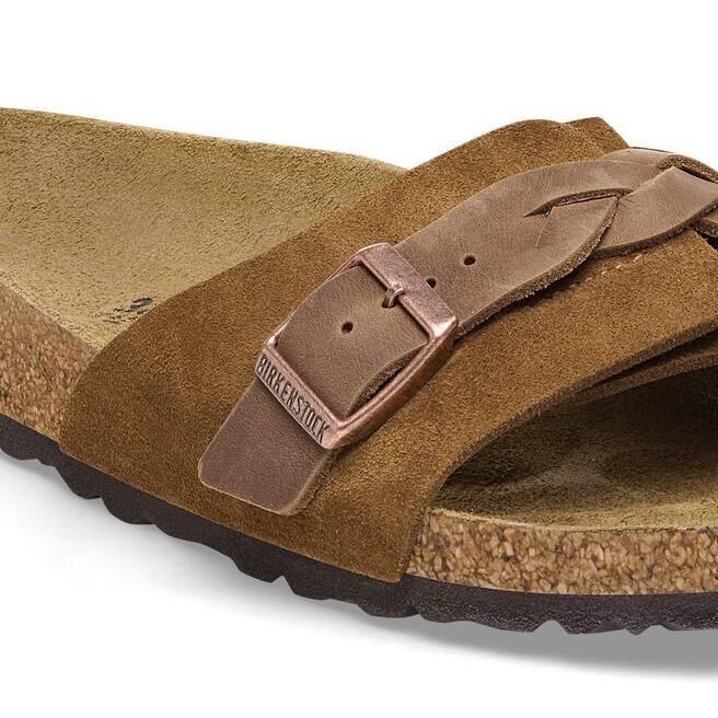 Oita Braided Suede Leather Mink Oita Braided Suede Leather Mink