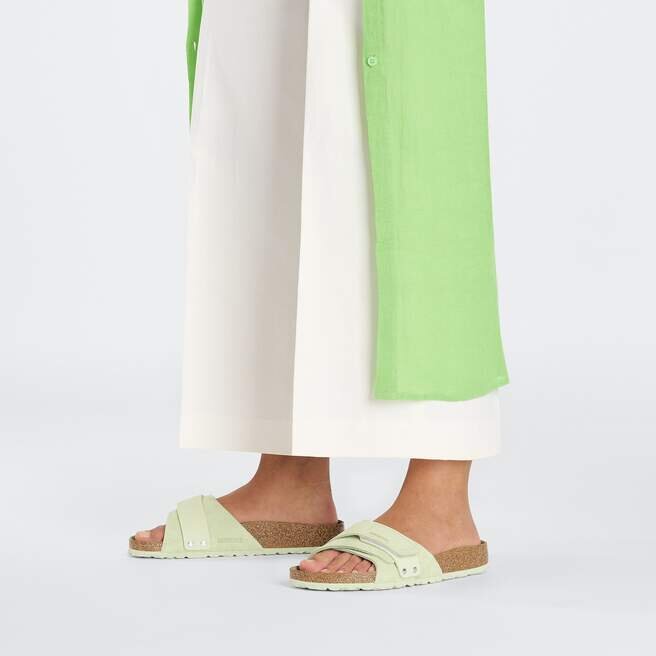 Oita Suede Leather Faded Lime Oita Suede Leather Faded Lime