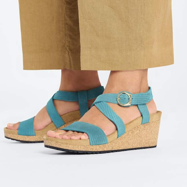 Sibyl Ring-Buckle Nubuck Leather Embossed Sibyl Ring-Buckle Nubuck Leather Embossed