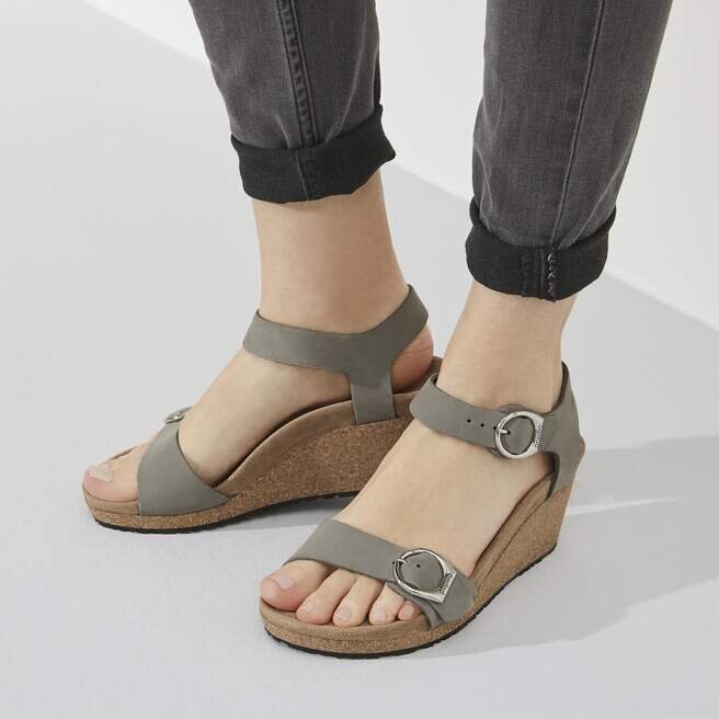 Soley Nubuck Leather Dove Gray Soley Nubuck Leather Dove Gray