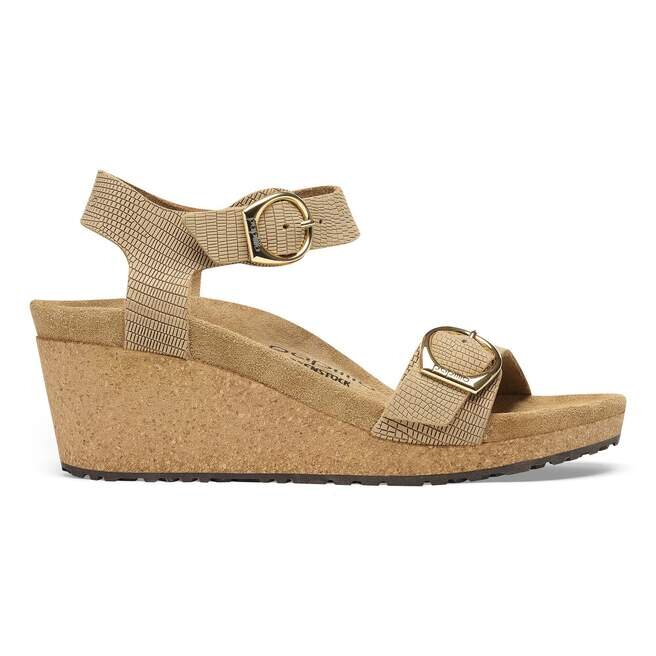 Soley Ring-Buckle Nubuck Leather Embossed Soley Ring-Buckle Nubuck Leather Embossed