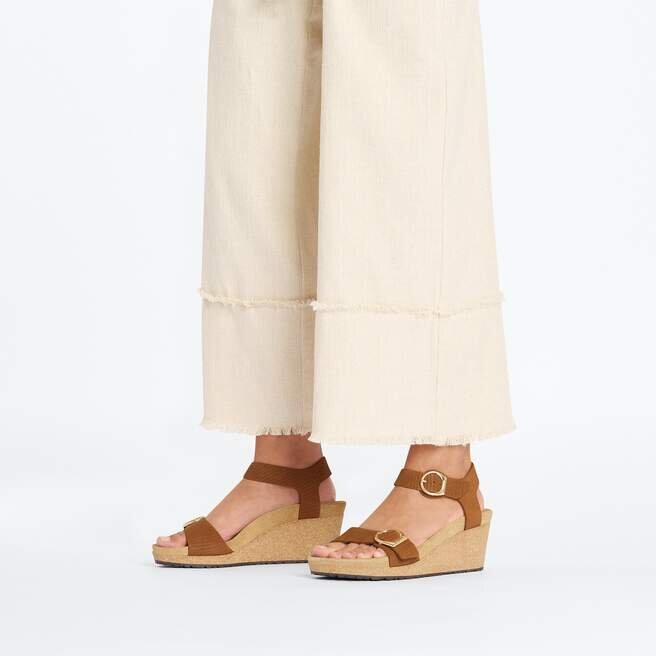 Soley Ring-Buckle Nubuck Leather Embossed Soley Ring-Buckle Nubuck Leather Embossed