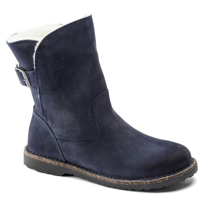 Uppsala Shearling Suede Leather Navy Uppsala Shearling Suede Leather Navy