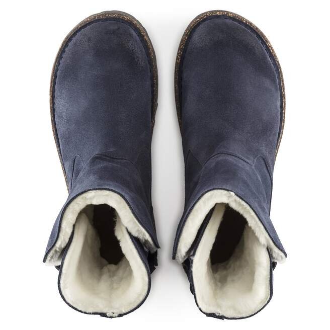 Uppsala Shearling Suede Leather Navy Uppsala Shearling Suede Leather Navy